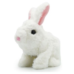 عروسک رباتیک خرگوش حرکتی رنگ سفید _عروسک رباتیک